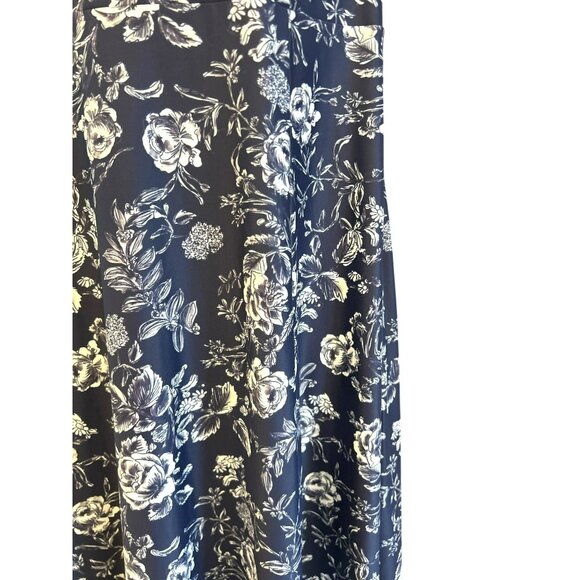 Smith and Quinn Navy White Floral Elizabeth Maxi Dress X-Large Romantic Wedding - Picture 4 of 6